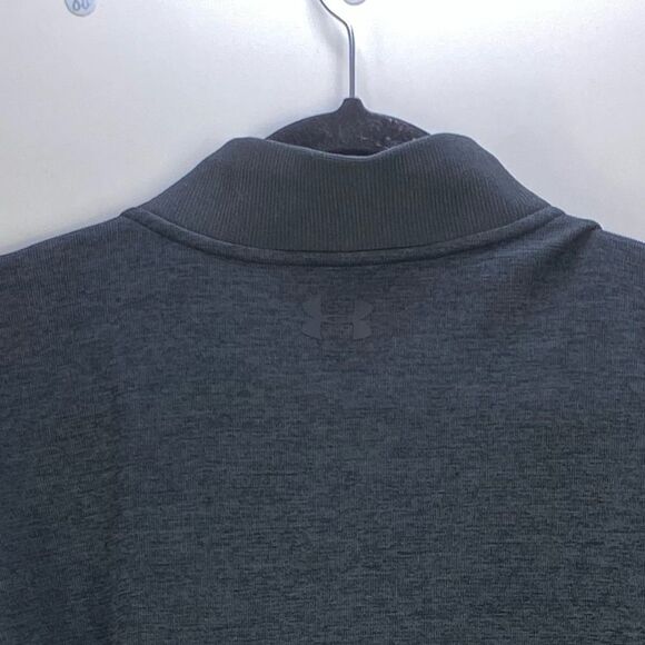 Under Armour Mens Sz XXL Carbon Heather Grey ColdGear Fleece ¼ Zip Storm Sweater - Picture 3 of 5